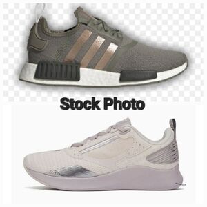 2 pairs Women's Walking/Running Shoes Adidas NMD & New Balance Beaya Raw Silk